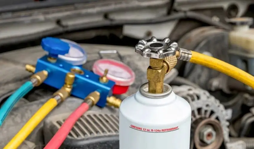 Look For Refrigerant Leaks
