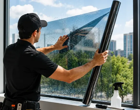 Villa Window Tinting Film Installation Dubai